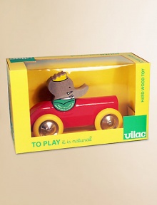 Made of wood with a shiny lacquer finish, Babar, dressed in his classic green jacket and yellow crown, is ready to go on a road trip with you in his classic car. This toy is truly a special treasure. Based in the mountains of France, Vilac has handcrafted high quality, classic, award winning toys since 1911.8.75 X 4.3 X 3.25Recommended for ages 2 and upMade in France Made of wood with a shiny lacquer finish, Babar, dressed in his classic green jacket and yellow crown, is ready to go on a road trip with you in his classic car. This toy is truly a special treasure. Based in the mountains of France, Vilac has handcrafted high quality, classic, award winning toys since 1911.8.75 X 4.3 X 3.25Recommended for ages 2 and upMade in France