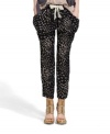 Pop your wardrobe with these printed Bar III slouchy pants that add urban edge to any outfit!