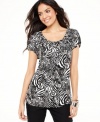 Follow your animal instinct: Style&co.'s classic tunic now comes in a bold zebra print!