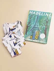 Make bedtime more enjoyable with this hardcover Madeline book set, equipped with coordinating cotton pajamas that will warm her heart. Written by Ludwig BemelmansHardcover52 pagesCottonMachine washMade in USA Make bedtime more enjoyable with this hardcover Madeline book set, equipped with coordinating cotton pajamas that will warm her heart. Written by Ludwig BemelmansHardcover52 pagesCottonMachine washMade in USA