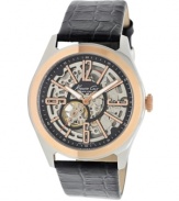 Rough and rugged style that never sacrifices handsome details: an automatic timepiece from Kenneth Cole New York.