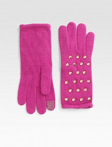 EXCLUSIVELY AT SAKS.COM. An ultra-toasty, ultra-stylish studded essential with conductive threads for easy access to touchscreen electronics.About 9 long40% polyester/28% nylon/17% wool/10% angora and 5% cashmereDry cleanImported EXCLUSIVELY AT SAKS.COM. An ultra-toasty, ultra-stylish studded essential with conductive threads for easy access to touchscreen electronics.About 9 long40% polyester/28% nylon/17% wool/10% angora and 5% cashmereDry cleanImported