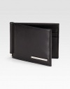 A smooth, sophisticated wallet of Italian calfskin leather with signature plate detail.Six card slots3½ x 3¼Made in Italy