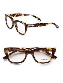 An essential for the contemporary man of style, set in acetate frames with clear, easily replaced lenses.Metal T temple detailMade in Italy An essential for the contemporary man of style, set in acetate frames with clear, easily replaced lenses.Metal T temple detailMade in Italy