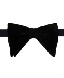 Keep it classy with this velveteen bow tie from Countess Mara. Keep it classy with this velveteen bow tie from Countess Mara.