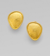 From the Elements Collection. A simply chic and radiant piece in 24k gold. 24k goldSize, about ¾L X ¾WClip post backImported 