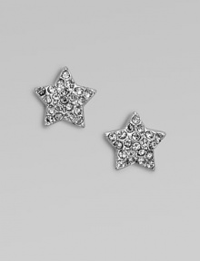Dazzle in this charming star-shaped style. Argento plated brassGlass stonesSize, about ¼Bolt clutch backImported Dazzle in this charming star-shaped style. Argento plated brassGlass stonesSize, about ¼Bolt clutch backImported