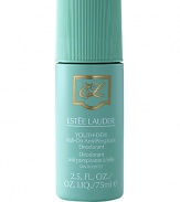 In 1953, Estée Lauder introduced Youth-Dew, a scented bath oil that doubled as a perfume, and the world of fragrance was forever changed. Until then, women relied on the men in their lives to give them perfume as a special gift. But Youth-Dew was created for women to buy for themselves...and they did. The roll-on deodorant glides on smoothly and comfortably, without whitening. Provides effective yet gentle protection against wetness and odor. 2.5 oz. 