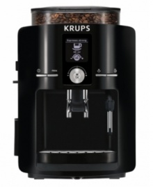 A shot of the dark stuff. Whip up a tailor-made cup of your favorite hot beverages with the precision settings of this in-house barista. Easy to use and easy to clean, this espresso machine puts a menu of choices, such as an auto-start time for a cup of Joe on demand, at your fingertips with the LCD display screen. 2-year limited warranty. Model EA8250001. A shot of the dark stuff. Whip up a tailor-made cup of your favorite hot beverages with the precision settings of this in-house barista. Easy to use and easy to clean, this espresso machine puts a menu of choices, such as an auto-start time for a cup of Joe on demand, at your fingertips with the LCD display screen. 2-year limited warranty. Model EA8250001.