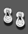 Classic diamond earrings are taken to the next level with an inspiring love knot design. These stylish earrings feature round-cut diamond (1/3 ct. t.w.) set in 14k white gold. Approximate drop: 1/3 inch.