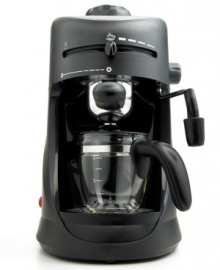 Make your best shot. Espresso is at its most impressive when brewed with this state-of-the-art personal espresso machine from Capresso. A compact café, it pours a rich, flavorful espresso without wasting a ton of counter space. One-year warranty. Model 303. Make your best shot. Espresso is at its most impressive when brewed with this state-of-the-art personal espresso machine from Capresso. A compact café, it pours a rich, flavorful espresso without wasting a ton of counter space. One-year warranty. Model 303.