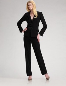 A wardrobe essential in a multi-season fabric, with a notched collar and flap pockets. Slit cuffs Fully lined Wool/elastene; dry clean Made in ItalyOUR FIT MODEL RECOMMENDS ordering true size.. A wardrobe essential in a multi-season fabric, with a notched collar and flap pockets. Slit cuffs Fully lined Wool/elastene; dry clean Made in ItalyOUR FIT MODEL RECOMMENDS ordering true size..