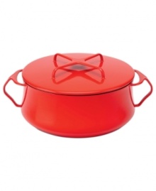 Legendary design. The brainchild of Danish designer Jens Quistgaard, this enamel-coated steel piece has a look & feel that truly defies time. The distinctive spider handle adds an unexpected touch to a brilliant palette and creates the perfect oven-to-table sidekick. Legendary design. The brainchild of Danish designer Jens Quistgaard, this enamel-coated steel piece has a look & feel that truly defies time. The distinctive spider handle adds an unexpected touch to a brilliant palette and creates the perfect oven-to-table sidekick.
