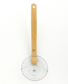 A familiar sight when it comes to Far Eastern fare, this traditional strainer helps you safely scoop and serve deep fried dumplings, boiled noodles and other Asian delicacies, served authentically and absolutely delicious. Limited lifetime warranty. A familiar sight when it comes to Far Eastern fare, this traditional strainer helps you safely scoop and serve deep fried dumplings, boiled noodles and other Asian delicacies, served authentically and absolutely delicious. Limited lifetime warranty.