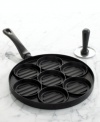 Make bite-sized burgers for a snack or hors d'oeuvre everyone will love. This nonstick grill pan has 7 individual pockets that produce perfectly shaped, flawlessly cooked sliders, each seared with authentic BBQ grill marks. 10-year warranty.