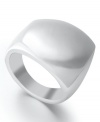 Simply silver. Giani Bernini's pretty polished ring features a teardrop wrap design in sterling silver. Size 7-1/2.