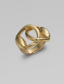 From the Horsebit Collection. An elegant style in radiant 18k gold. 18k goldWidth, about ¾Made in Italy 