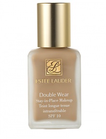 Flawless with true staying power. With Double Wear Stay-in-Place Makeup SPF 10, the flawless look you see in the morning is the look you keep all day. This worry-free, long-wearing makeup stays fresh, looks natural through heat, humidity, nonstop activity. Won't change color, smudge or come off on clothes. Smooth it on once and don't think twice about it. 1 oz. 