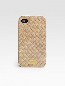 Intricate basketweave pattern lends an unique finish to a protective hard shell case for your Apple iPhone.Plastic6W x 5HImported Intricate basketweave pattern lends an unique finish to a protective hard shell case for your Apple iPhone.Plastic6W x 5HImported
