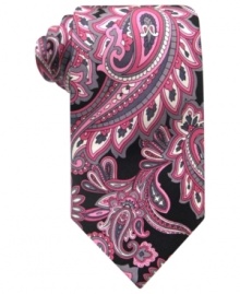 Raise awareness until there's finally a cure for breast cancer. This paisley tie from Susan G. Komen is an empowering piece for every man. Raise awareness until there's finally a cure for breast cancer. This paisley tie from Susan G. Komen is an empowering piece for every man.