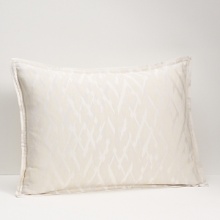 Prism is an artful blend of matte sheen and texture. Subtle dimension is created by the play of light against faceted geometric shapes which gently intersect with woven texture. Soft neutrals and cornsilk combine to soothe the senses. The duvet reverses to a textural stripe weave with subtle shimmer. Embroidery and pleating on decorative pillows underscores the refinement of the collection. Prism is an artful blend of matte sheen and texture. Subtle dimension is created by the play of light against faceted geometric shapes which gently intersect with woven texture. Soft neutrals and cornsilk combine to soothe the senses. The duvet reverses to a textural stripe weave with subtle shimmer. Embroidery and pleating on decorative pillows underscores the refinement of the collection.