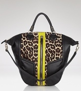There's no need to shrink from bold style with this leather satchel from Sam Edelman. Combining spot-splashed leather and a practical silhouette, it's a sure daytime statement.