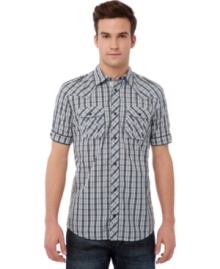 Keep it casual. This shirt from Buffalo David Bitton rocks your weekend with a downtown vibe. Keep it casual. This shirt from Buffalo David Bitton rocks your weekend with a downtown vibe.