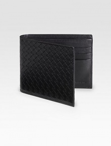 EXCLUSIVELY AT SAKS. Sophisticated with a sporty feel, in a classic leather logo stamped design.One billfold compartmentSix card slots4½ x 3½Made in Italy EXCLUSIVELY AT SAKS. Sophisticated with a sporty feel, in a classic leather logo stamped design.One billfold compartmentSix card slots4½ x 3½Made in Italy