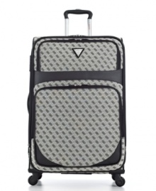 Stepping out is simple. The classic look of this put-together bag puts you on the fast track to easy travel with a durable jacquard exterior and fully-lined interior, which includes a suiter system for wrinkle-free arrivals and an add-a-bag strap for carrying more, always in comfort. 5-year warranty. Stepping out is simple. The classic look of this put-together bag puts you on the fast track to easy travel with a durable jacquard exterior and fully-lined interior, which includes a suiter system for wrinkle-free arrivals and an add-a-bag strap for carrying more, always in comfort. 5-year warranty.