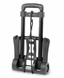 Curbside service! You're on a roll with this lightweight & sturdy luggage cart, which makes it easy to transport your bags, boxes and other travel essentials. Opening and closing in seconds, this cart features oversized wheels that handle heavy loads with ease.