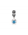 Add this flower charm to the bouquet of happiness on your beautiful bracelet or necklace. In sterling silver with blue cubic zirconia accents. Donatella is a playful collection of charm bracelets and necklaces that can be personalized to suit your style!  Available exclusively at Macy's.
