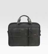 Traveling with a laptop just got easier. This T-Pass computer brief is designed from signature ballistic nylon to meet TSA checkpoint requirements, which allow you to go through security without removing your computer from the case. Zip closure Accommodates medium & small computers with removable foam blocks Removable accessory pouch & organizer pockets Top handles Removable shoulder strap Nylon lining 16W X 12H X 3D Imported 