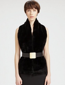 This ultra-luxurious adornment with softly dyed nutria fur reverses to stylish denim.About 50 X 10CottonDry cleanMade in ItalyFur origin: Argentina This ultra-luxurious adornment with softly dyed nutria fur reverses to stylish denim.About 50 X 10CottonDry cleanMade in ItalyFur origin: Argentina