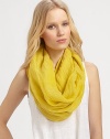 Add a vibrant pop of color with this linen infinity style.82L X 16WDry cleanLinenImported
