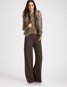 Open-front topper of plush fox fur can be perfectly paired with a flowy blouse and wide-leg pants. Open frontFox furDry clean with fur specialistImportedFur origin: FinlandModel shown is 5'10 (177cm) wearing US size Small. Open-front topper of plush fox fur can be perfectly paired with a flowy blouse and wide-leg pants. Open frontFox furDry clean with fur specialistImportedFur origin: FinlandModel shown is 5'10 (177cm) wearing US size Small.