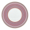 Inspired by Milleraies, Raynaud's spearhead tableware set, Attraction boasts a freer, more modern design with alternating narrow and wide stripes. It will embellish any table with its shades of pink and red, enhanced with mauve and orange and underscored subtle shades of green and brown.