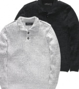Lend your seasonal wardrobe a sporty vibe with this textured sweater from Retrofit.