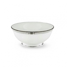 Crafted of Lenox fine bone china accented with 24 karat gold and precious platinum. Dishwasher-safe.