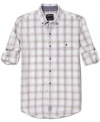 Rolled up or down, this plaid shirt from Calvin Klein Jeans is a versatile addition to your summer wardrobe.