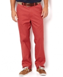 For a regular fit but exceptional color, update your casual wear with these lightweight pants from Nautica. For a regular fit but exceptional color, update your casual wear with these lightweight pants from Nautica.