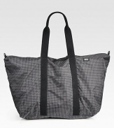 Packaway duffle ships in small zipper pouch, which snaps in as interior zip pocket.Zip closureDouble top handlesInterior zip pocketNylon20W x 15H x 9DImported