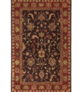 Boasting grand-scale style rich with meticulous details, the Knightsen area rug from Karastan interprets timeless designs in a stately palette of dark browns and tans. Woven from lush nylon that delivers softness underfoot and superb resistance to everyday wear.