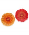 Brighten every day with flowering Calypso dessert plates, featuring hand-painted earthenware in sunny, tropical hues. From Clay Art.