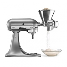 Designed to mill non-oily grains such as wheat, corn, rye oats, rice, buckwheat and millet, this grain mill features 12 grind levels ranging from very coarse to fine. Designed to mill non-oily grains such as wheat, corn, rye oats, rice, buckwheat and millet, this grain mill features 12 grind levels ranging from very coarse to fine.