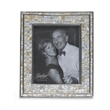 Hand made in sand-cast aluminum decorated with mother of pearl tiles. Beautiful mosaic borders of hand cut inlaid Mother of Pearl tiles finish off the bezels of each piece - no two are alike. Black velvet trims the back for an elegant look. The perfect bridal or family gift. Food safe. Hand made in sand-cast aluminum decorated with mother of pearl tiles. Beautiful mosaic borders of hand cut inlaid Mother of Pearl tiles finish off the bezels of each piece - no two are alike. Black velvet trims the back for an elegant look. The perfect bridal or family gift. Food safe.