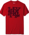 Unique as you is this solid tee with distinctive graphic on front by Hurley.