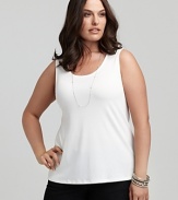 Dressed up with denim and chic accessories or effortlessly paired with your favorite summer shorts, Eileen Fisher's silk jersey tank lends feminine ease to everyday looks.
