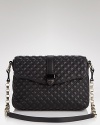 Marc Jacobs' quilted leather shoulder bag is a vibrant kick. Shake up your palette and carry this color-pop style to enliven sleek all-black ensembles.