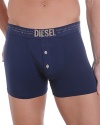 Diesel blends soft, breathable cotton with a bit of stretch for an everyday essential that's comfortable and conforms to your body for a truer fit.
