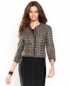 INC's fringe-trim tweed jacket takes inspiration right from the runway! This topper mixes ladylike chic with a thoroughly modern cropped silhouette. (Clearance)